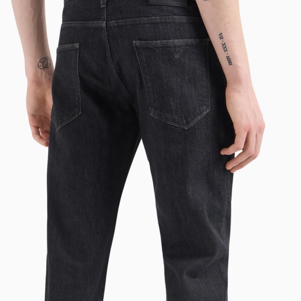 Emporio Armani Charcoal Black Men's Jeans